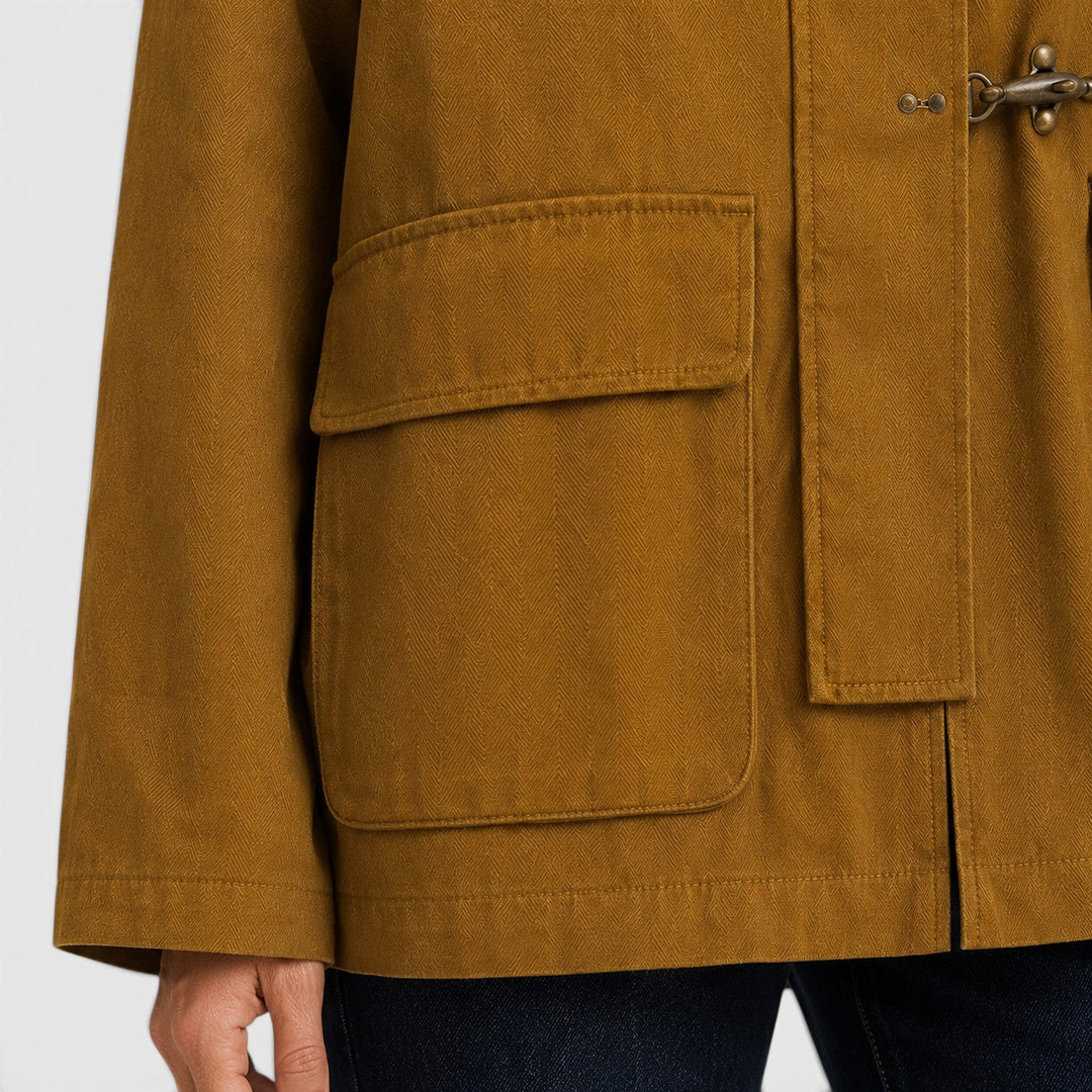 Imogen | Casual Canvas Barn Jacket Corduroy Collar