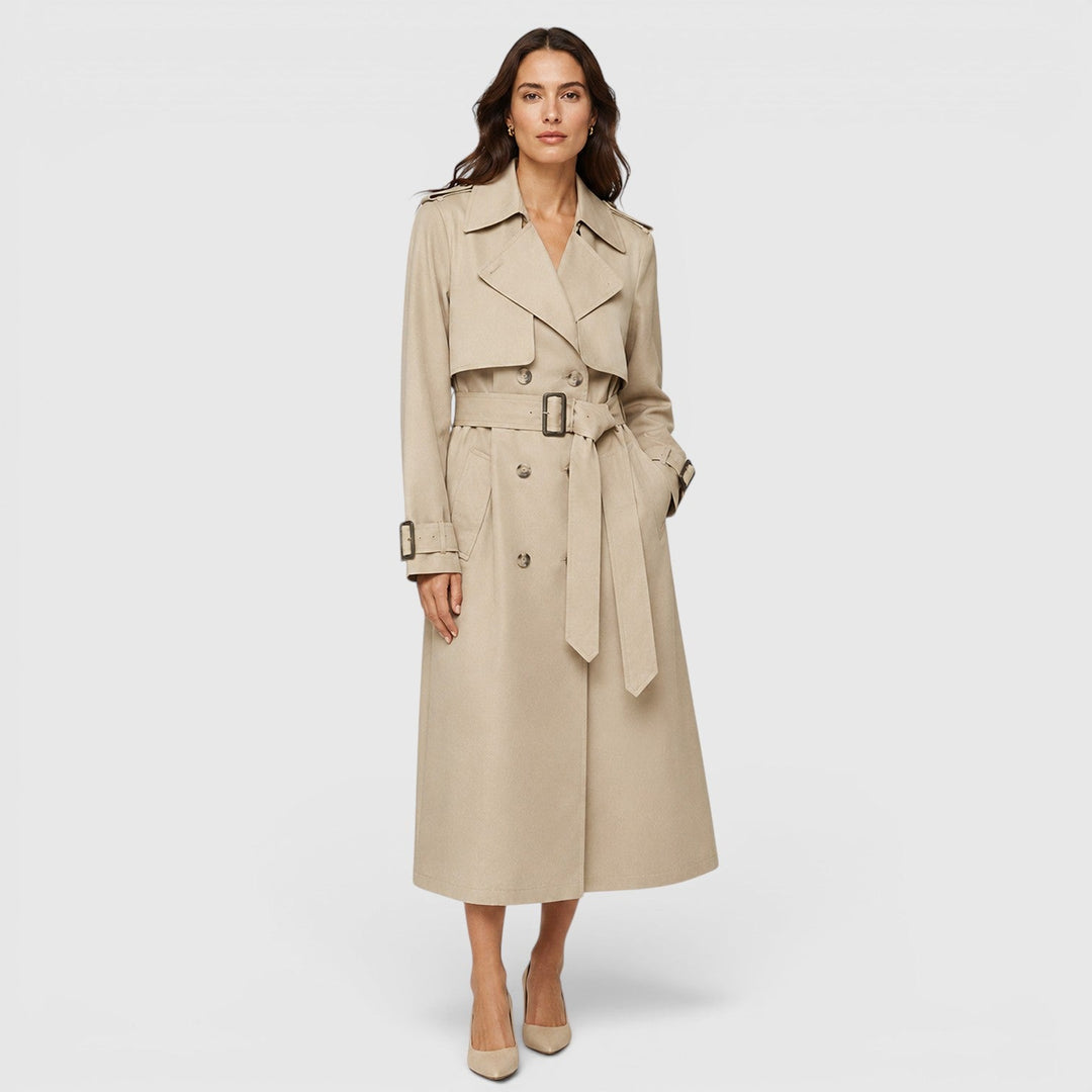 Georgina | Polished Belted Winter Trench Coat