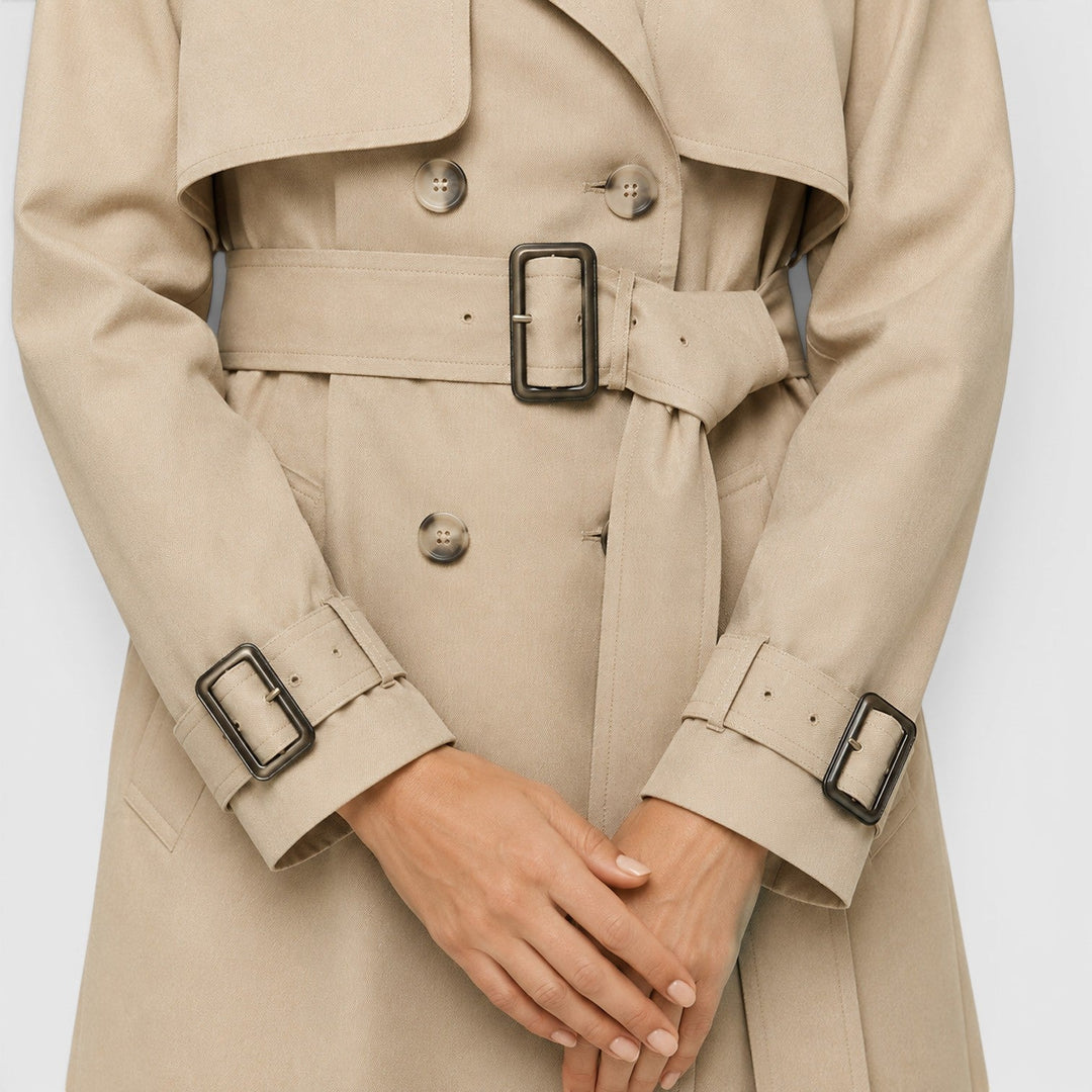 Georgina | Polished Belted Winter Trench Coat