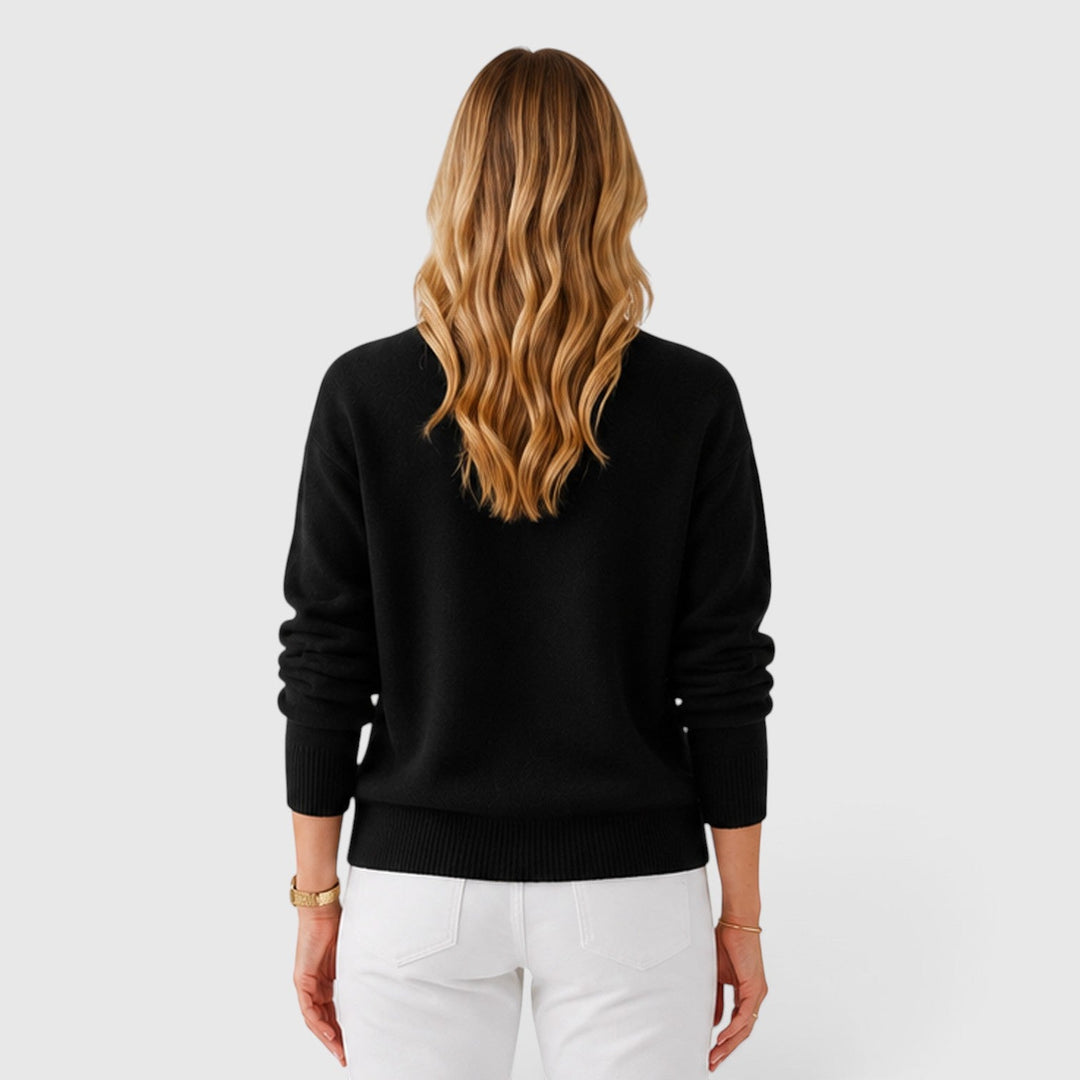 Matilda | Classic Half-Collar Knit Jumper
