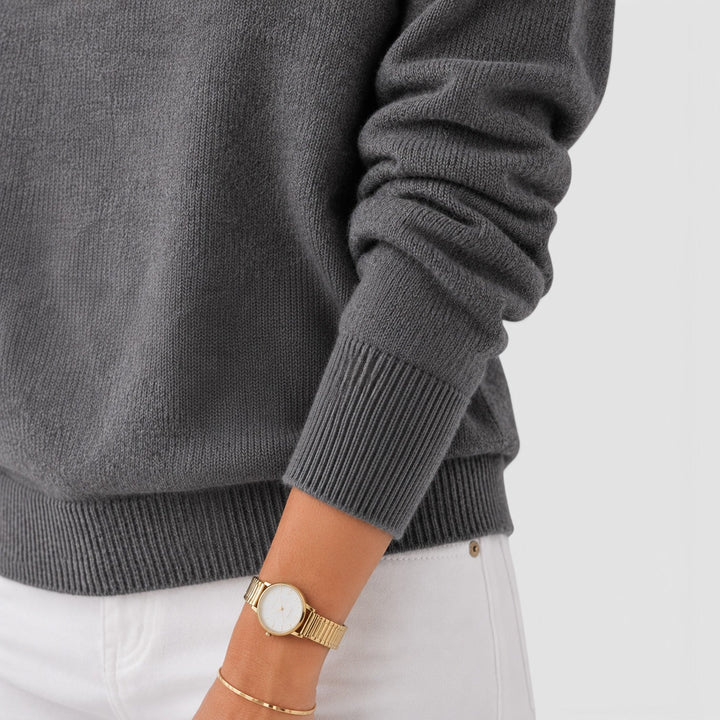 Matilda | Classic Half-Collar Knit Jumper