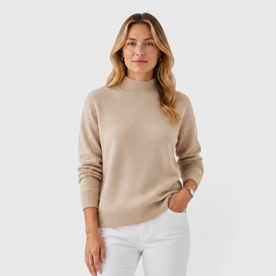 Matilda | Classic Half-Collar Knit Jumper
