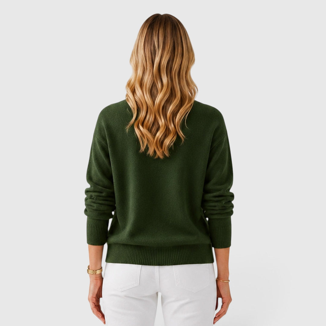 Matilda | Classic Half-Collar Knit Jumper
