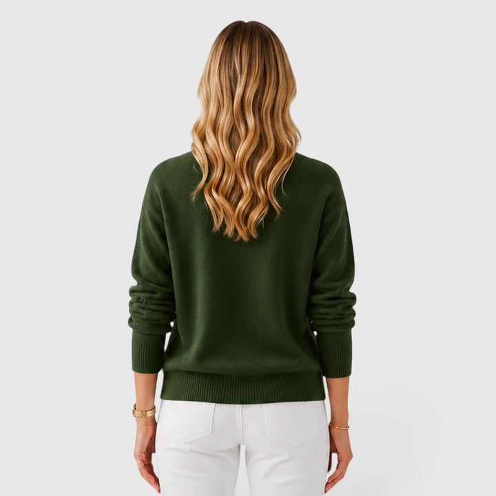Matilda | Classic Half-Collar Knit Jumper