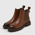 Genevieve | Rugged Leather Chelsea Boots Chunky Sole
