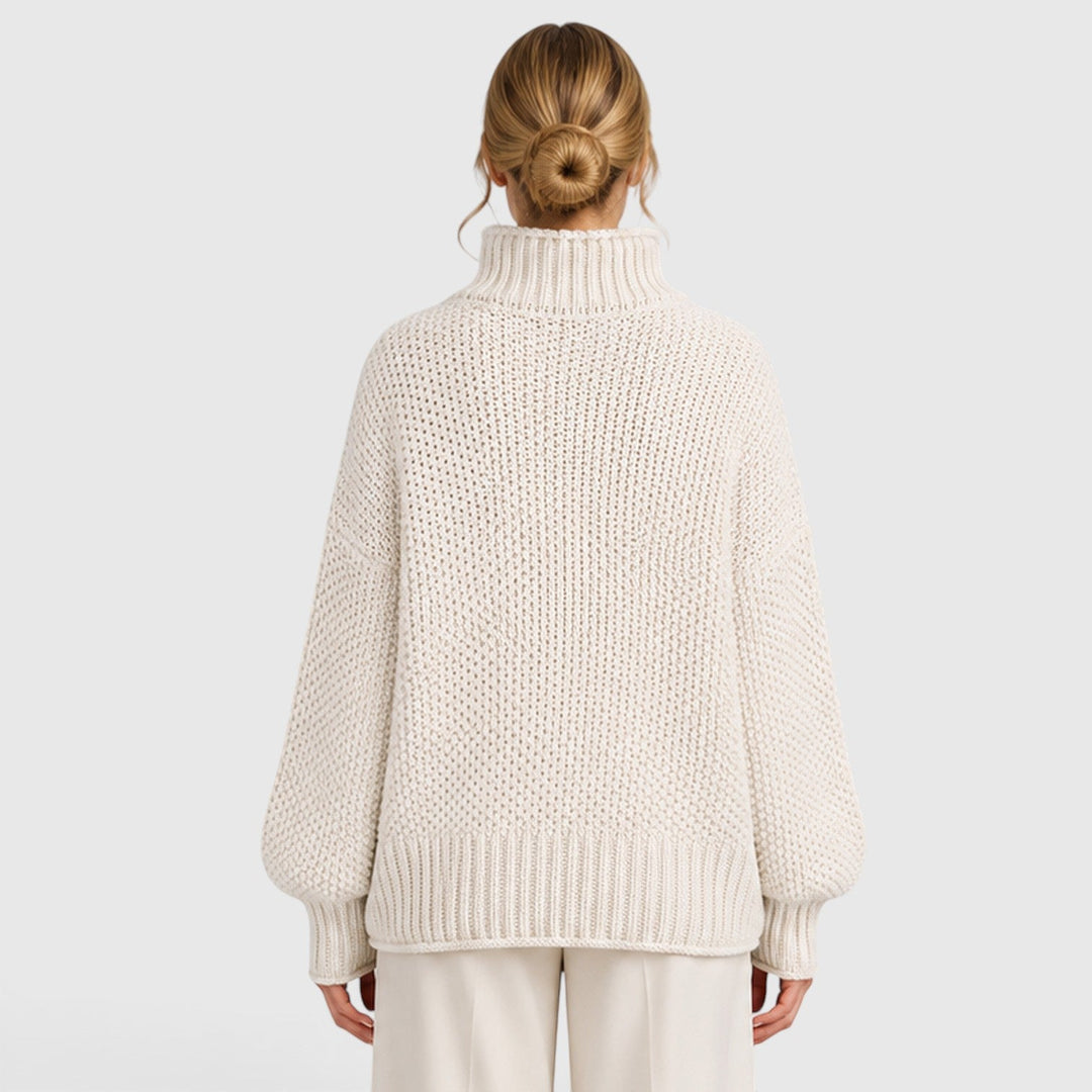 Thea | Cozy Roll Neck Oversized Knit Jumper