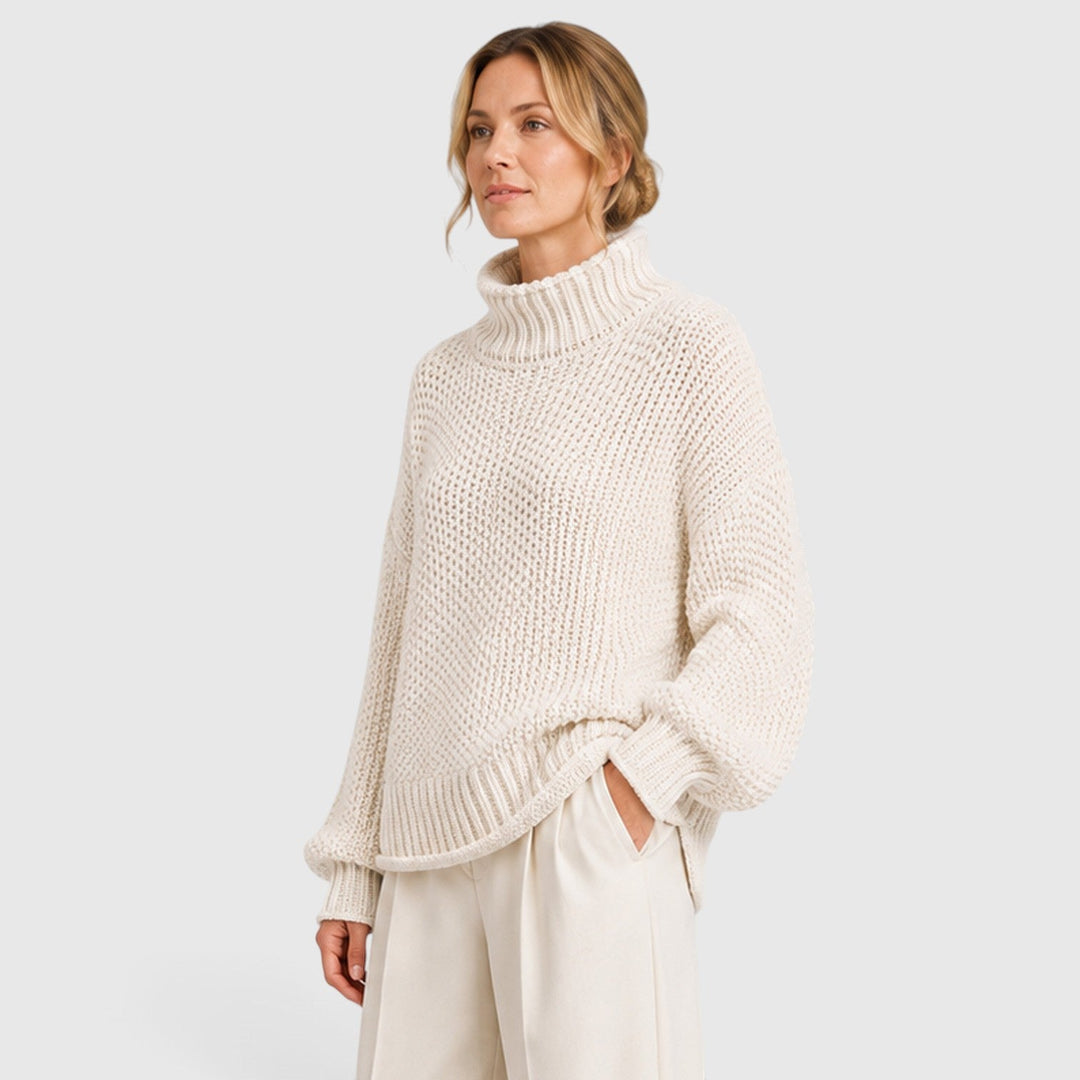 Thea | Cozy Roll Neck Oversized Knit Jumper