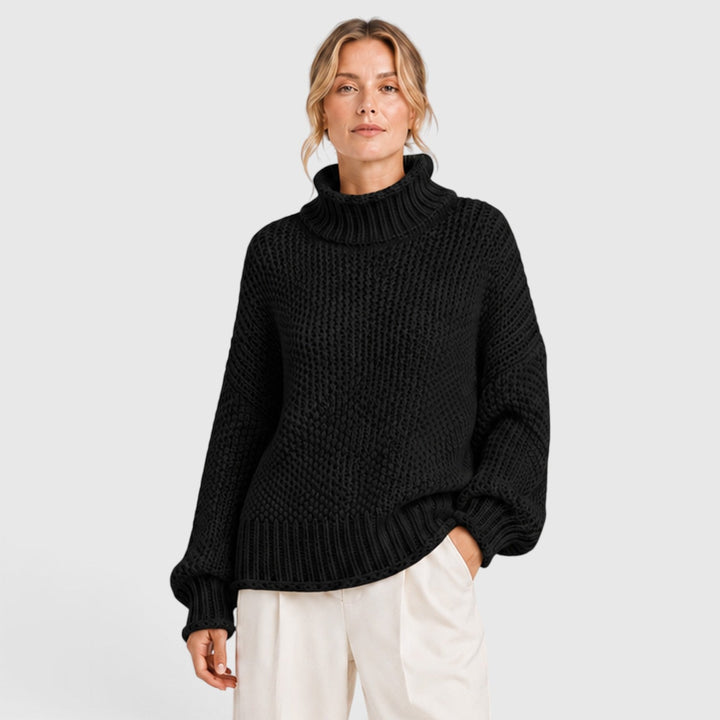 Thea | Cozy Roll Neck Oversized Knit Jumper