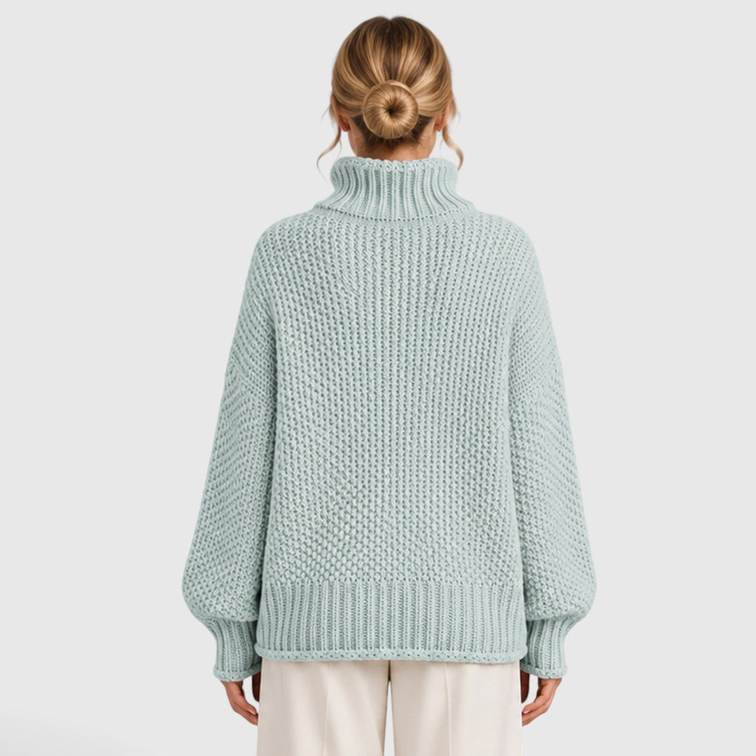 Thea | Cozy Roll Neck Oversized Knit Jumper