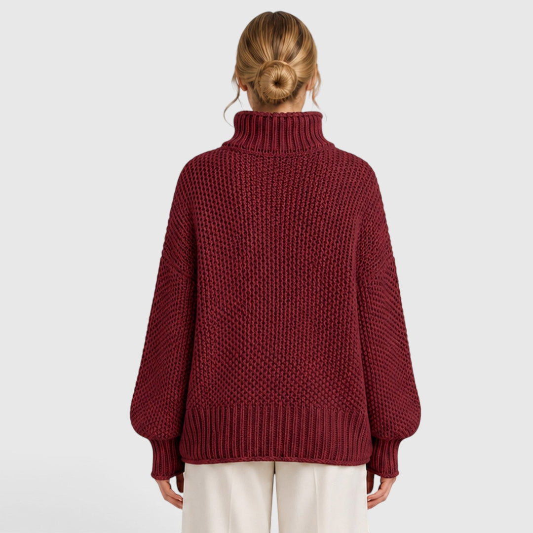Thea | Cozy Roll Neck Oversized Knit Jumper