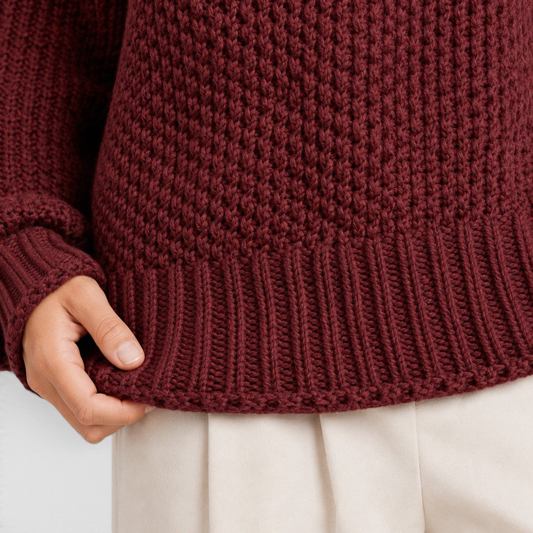 Thea | Cozy Roll Neck Oversized Knit Jumper