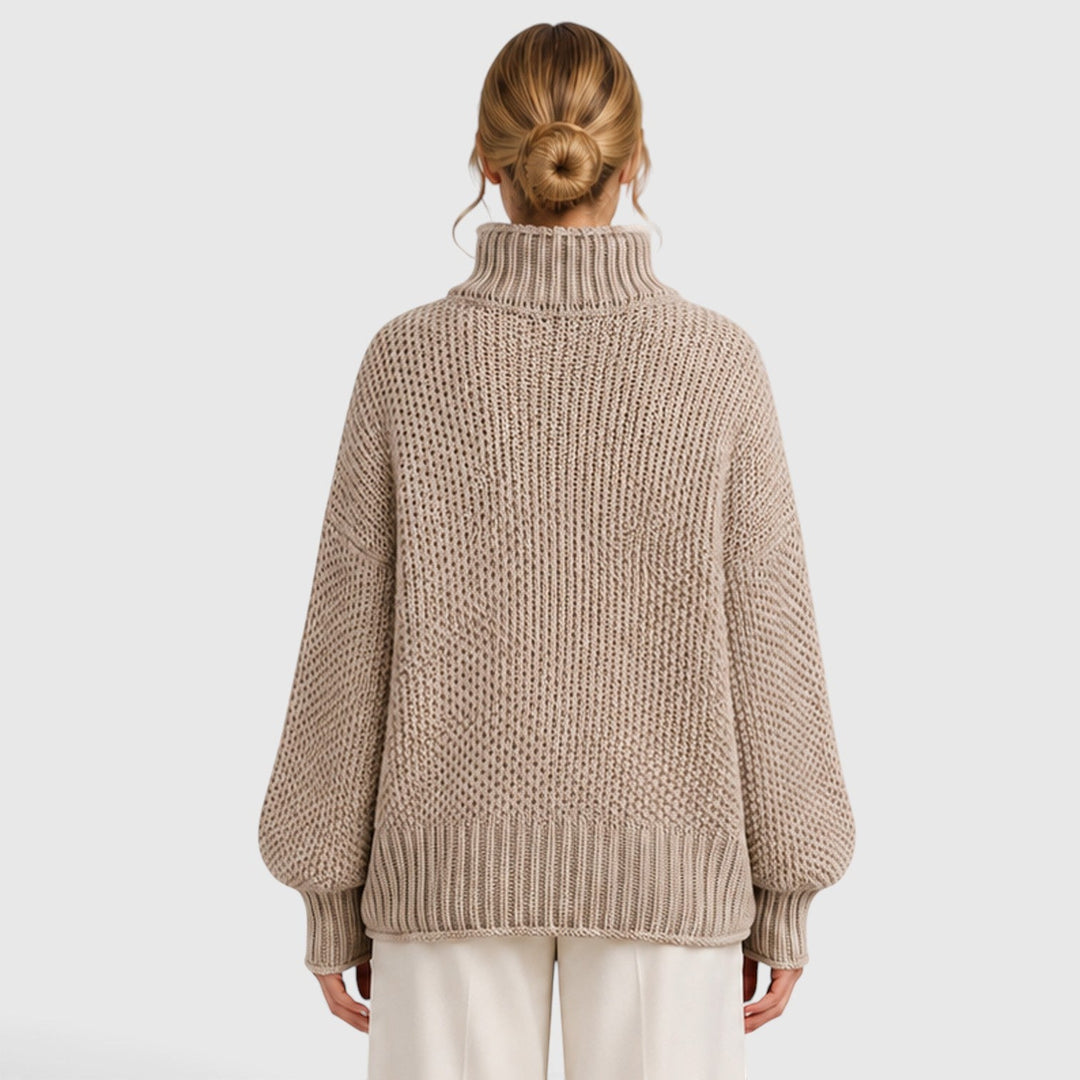 Thea | Cozy Roll Neck Oversized Knit Jumper