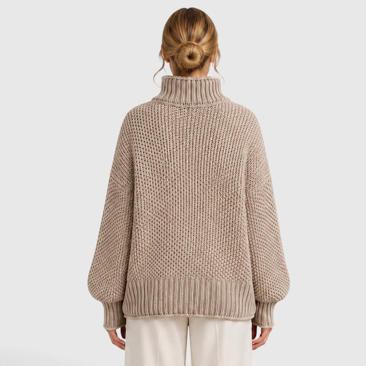 Thea | Cozy Roll Neck Oversized Knit Jumper