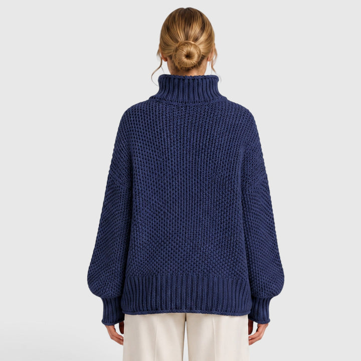 Thea | Cozy Roll Neck Oversized Knit Jumper