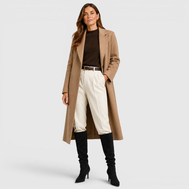 Quintessa | Polished Suede Knee High Stiletto Boots