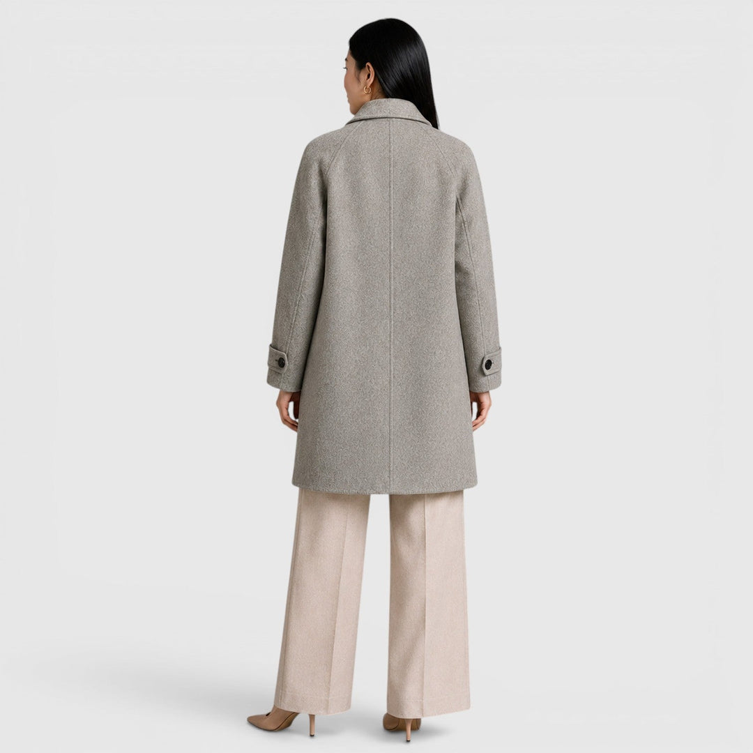 Maud | Polished Tailored Long Overcoat