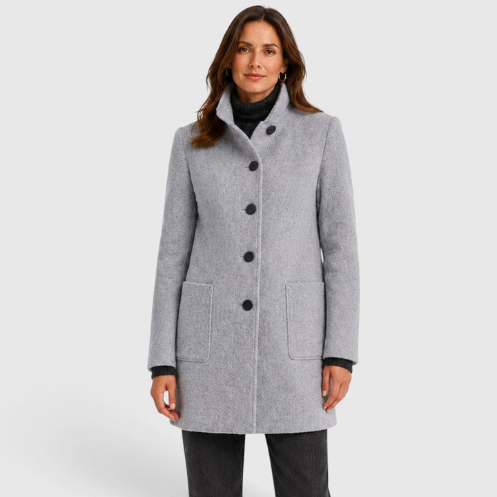 Thomasina | Cozy Stand Collar Wool Coat