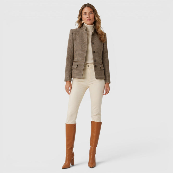 Hermione | Sharp Knee High Block Heel Boots