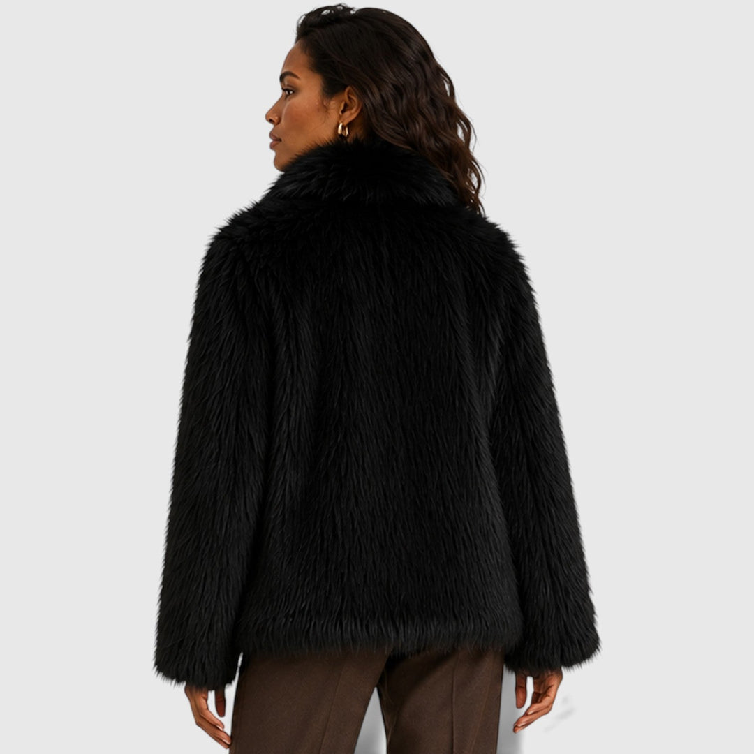 Poppy | Bold Cropped Faux Fur Coat
