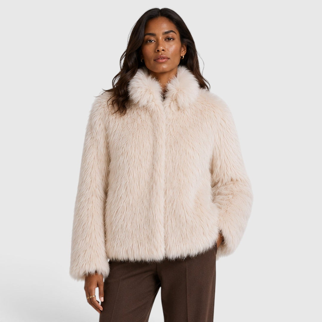 Poppy | Bold Cropped Faux Fur Coat