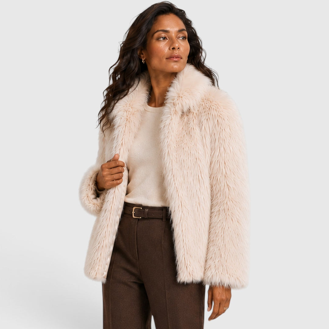 Poppy | Bold Cropped Faux Fur Coat