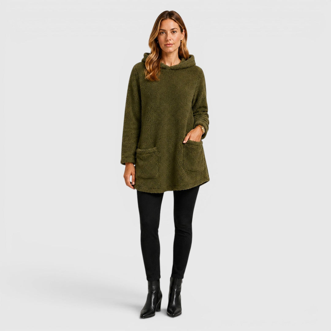 Vivienne | Warm Plush Pullover Hoodie