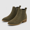 Florence | Smart Suede Chelsea Boots Mid Heel