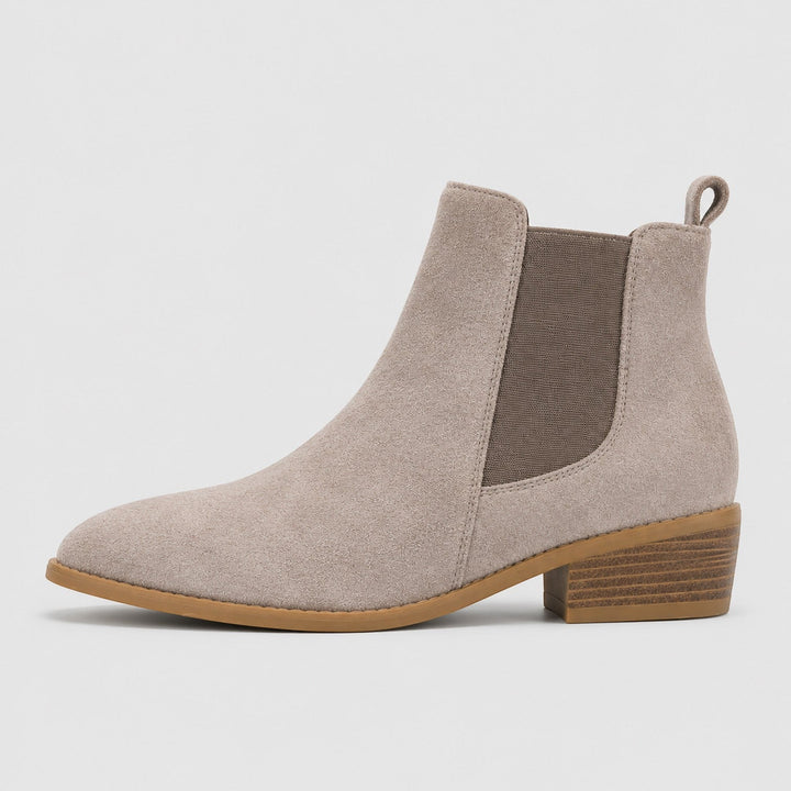 Florence | Smart Suede Chelsea Boots Mid Heel