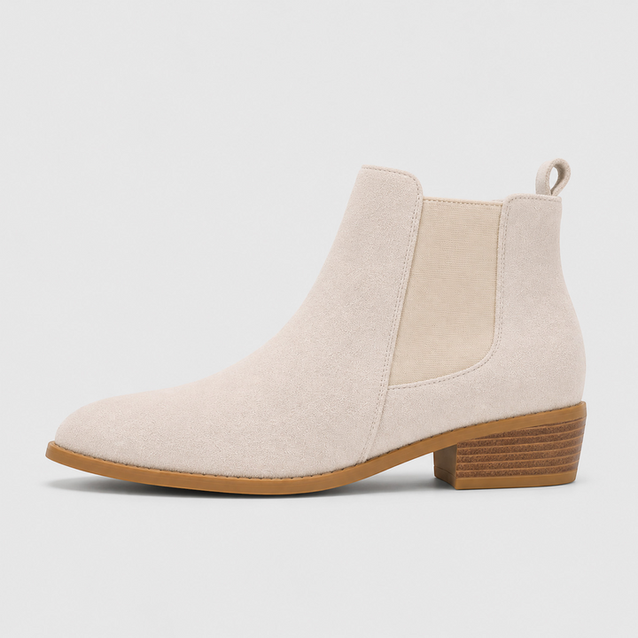 Florence | Smart Suede Chelsea Boots Mid Heel