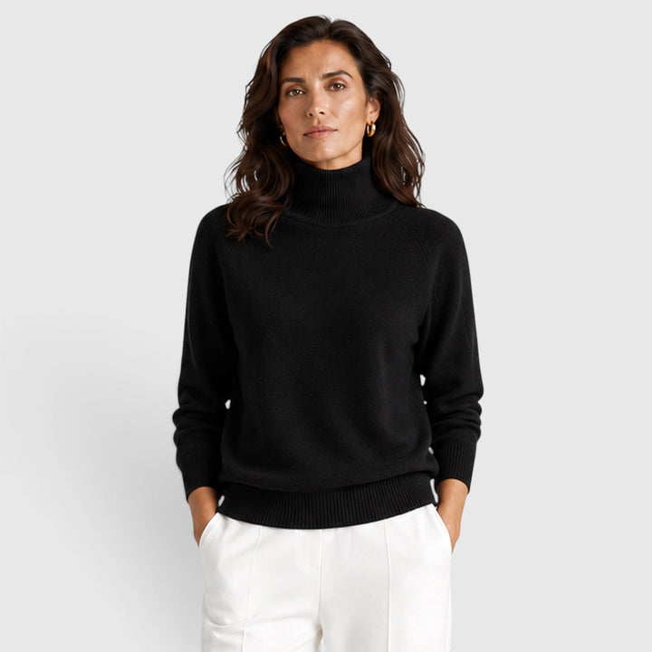 Sabina | Elegant Roll Neck Wool Jumper Knitwear