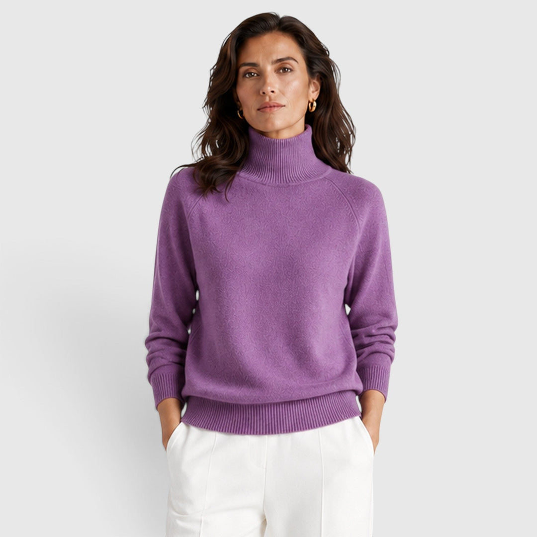 Sabina | Elegant Roll Neck Wool Jumper Knitwear