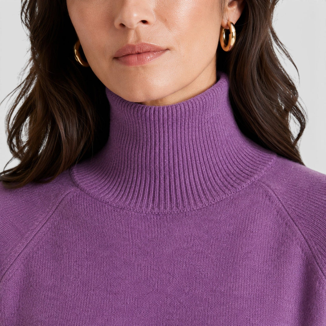 Sabina | Elegant Roll Neck Wool Jumper Knitwear