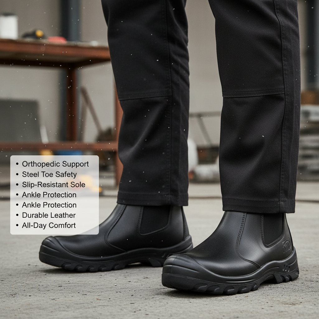 Theodore | Sturdy Steel Toe Work Boots for Men