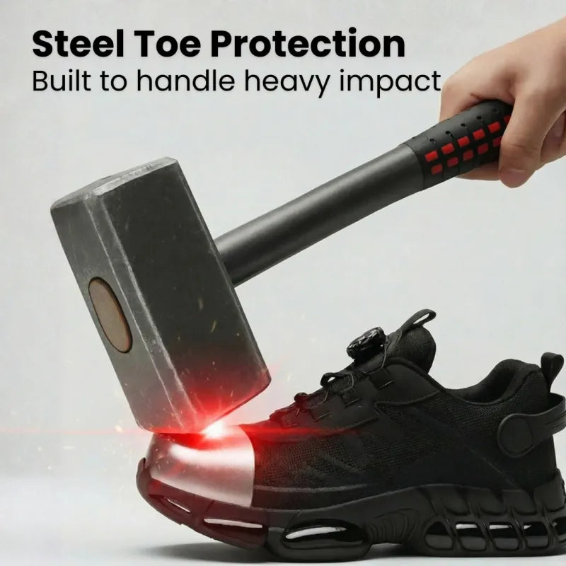 Maximilian | Dependable Steel Toe Safety Trainers for Men