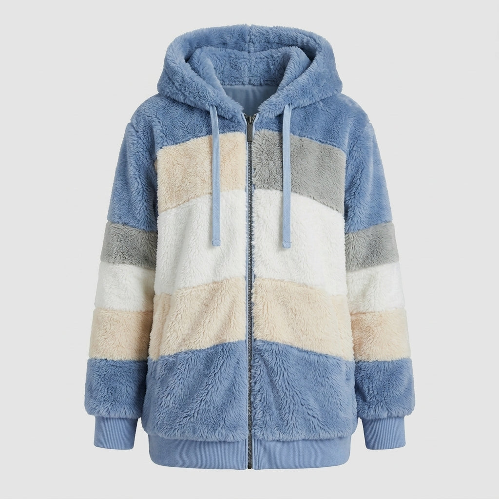 Marcelline | Cozy Hooded Faux Fur Jacket For Women