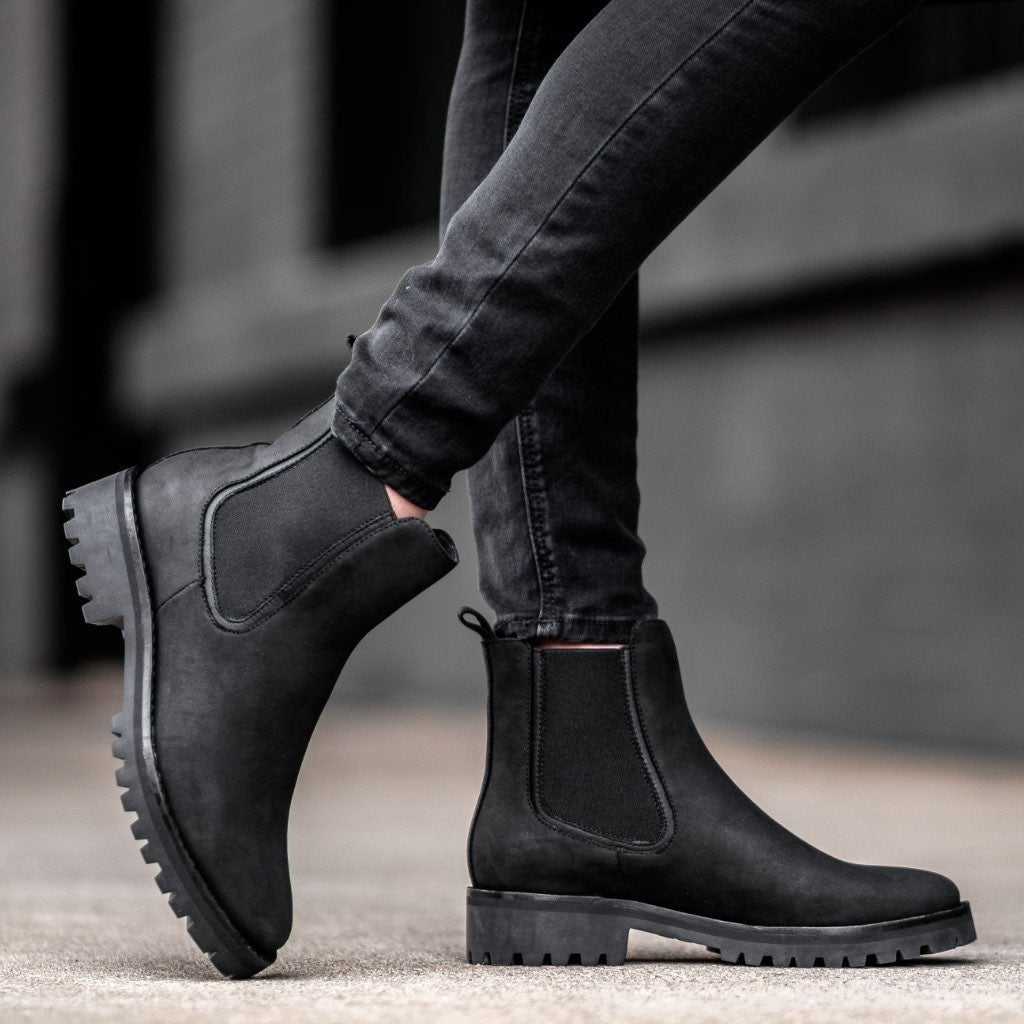 Isla | Rugged Leather Chelsea Boots