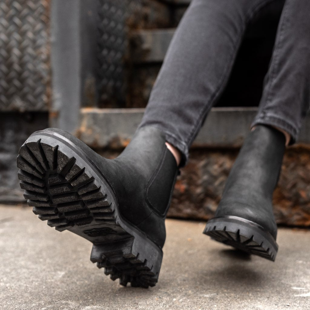 Isla | Rugged Leather Chelsea Boots