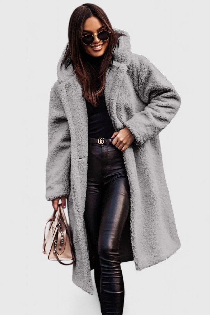 Isla | Relaxed Teddy Coat Women Oversized Open Front