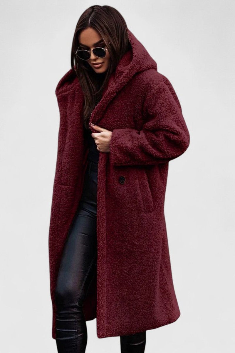 Isla | Relaxed Teddy Coat Women Oversized Open Front