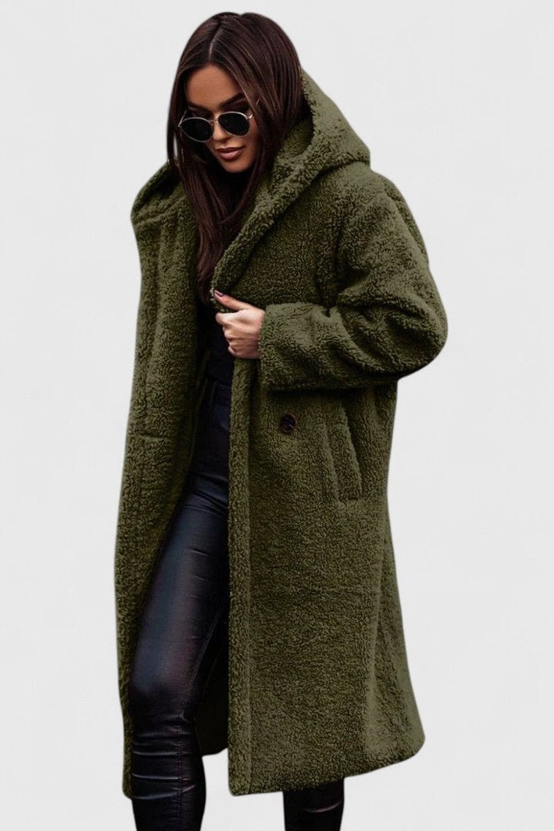 Isla | Relaxed Teddy Coat Women Oversized Open Front