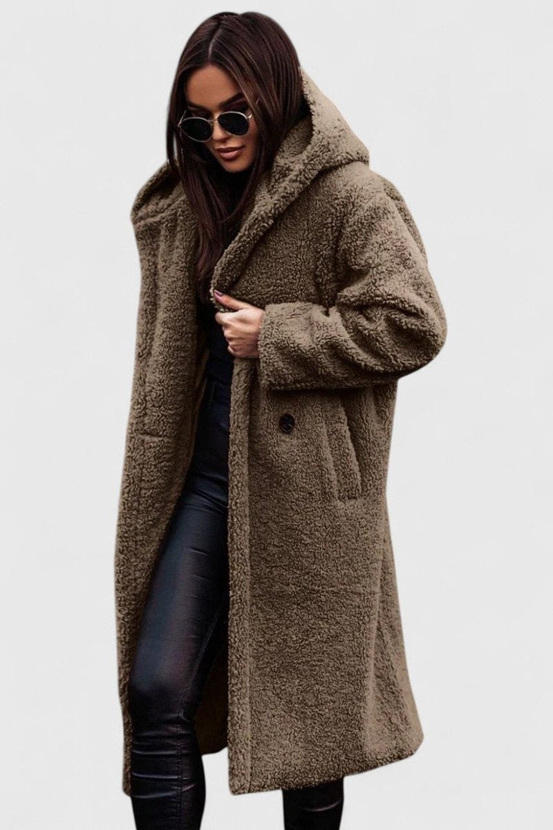 Isla | Relaxed Teddy Coat Women Oversized Open Front