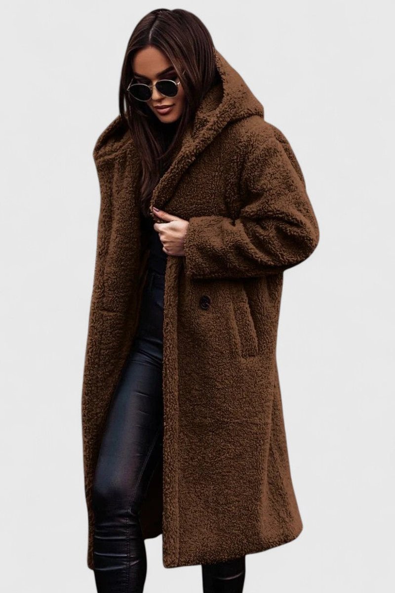 Isla | Relaxed Teddy Coat Women Oversized Open Front