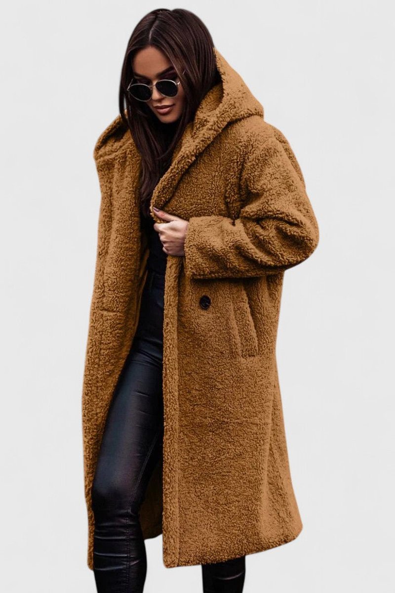 Isla | Relaxed Teddy Coat Women Oversized Open Front