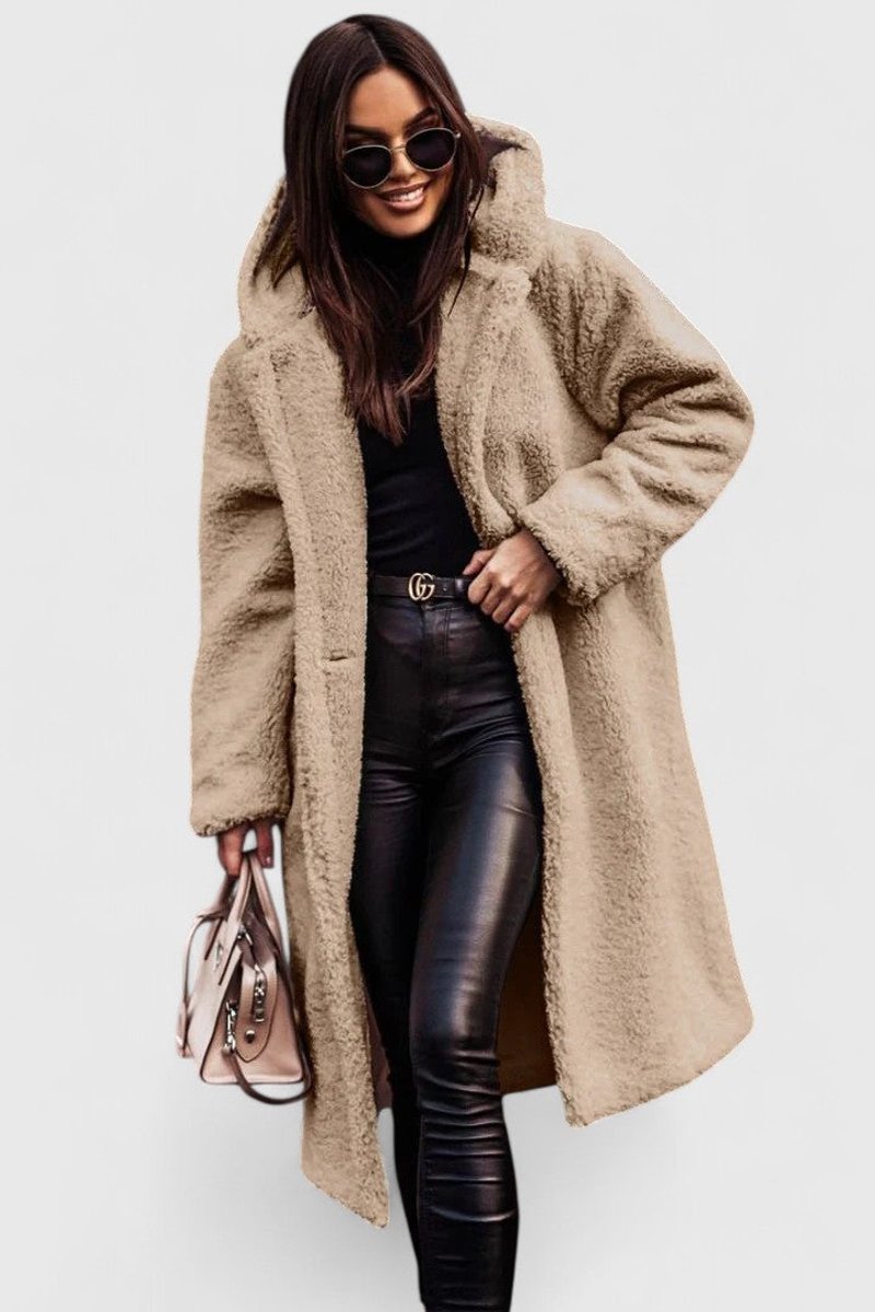 Isla | Relaxed Teddy Coat Women Oversized Open Front
