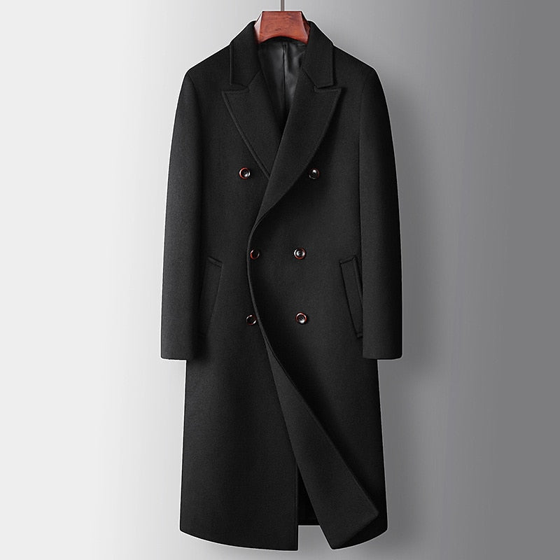 Bertrand | Refined Double-Breasted Camel Overcoat
