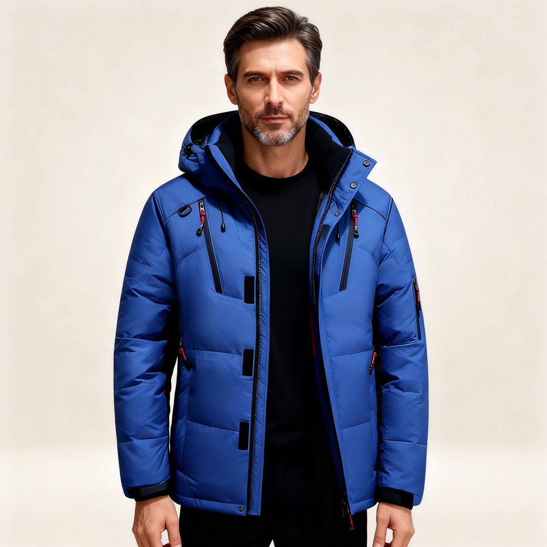 Darius | Rugged Fleece-Lined Parka Coat for Men