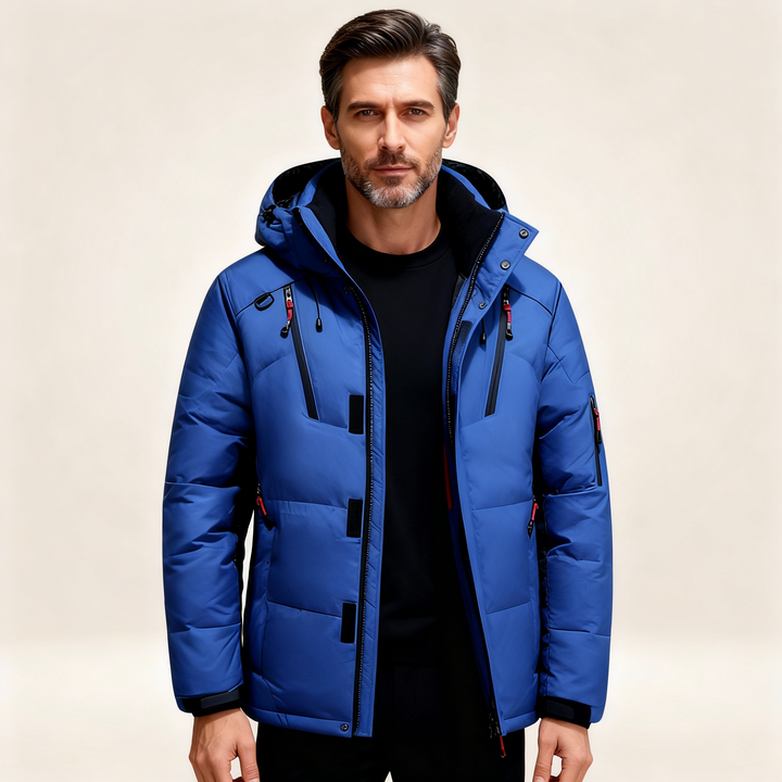 Darius | Rugged Fleece-Lined Parka Coat for Men