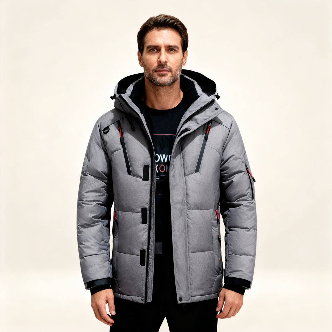 Darius | Rugged Fleece-Lined Parka Coat for Men