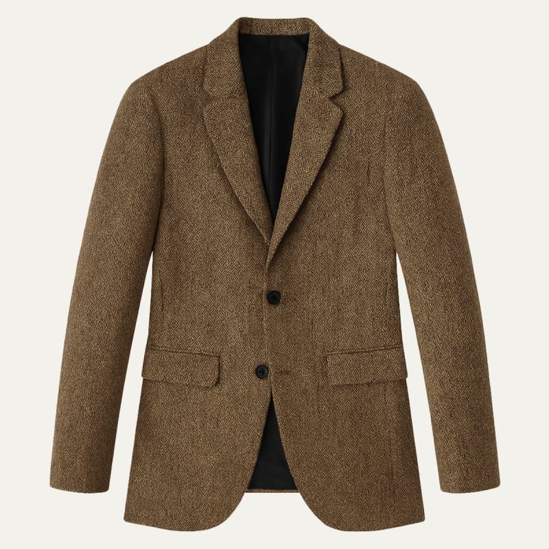 Harold | Refined Herringbone Wool Blazer Tailored