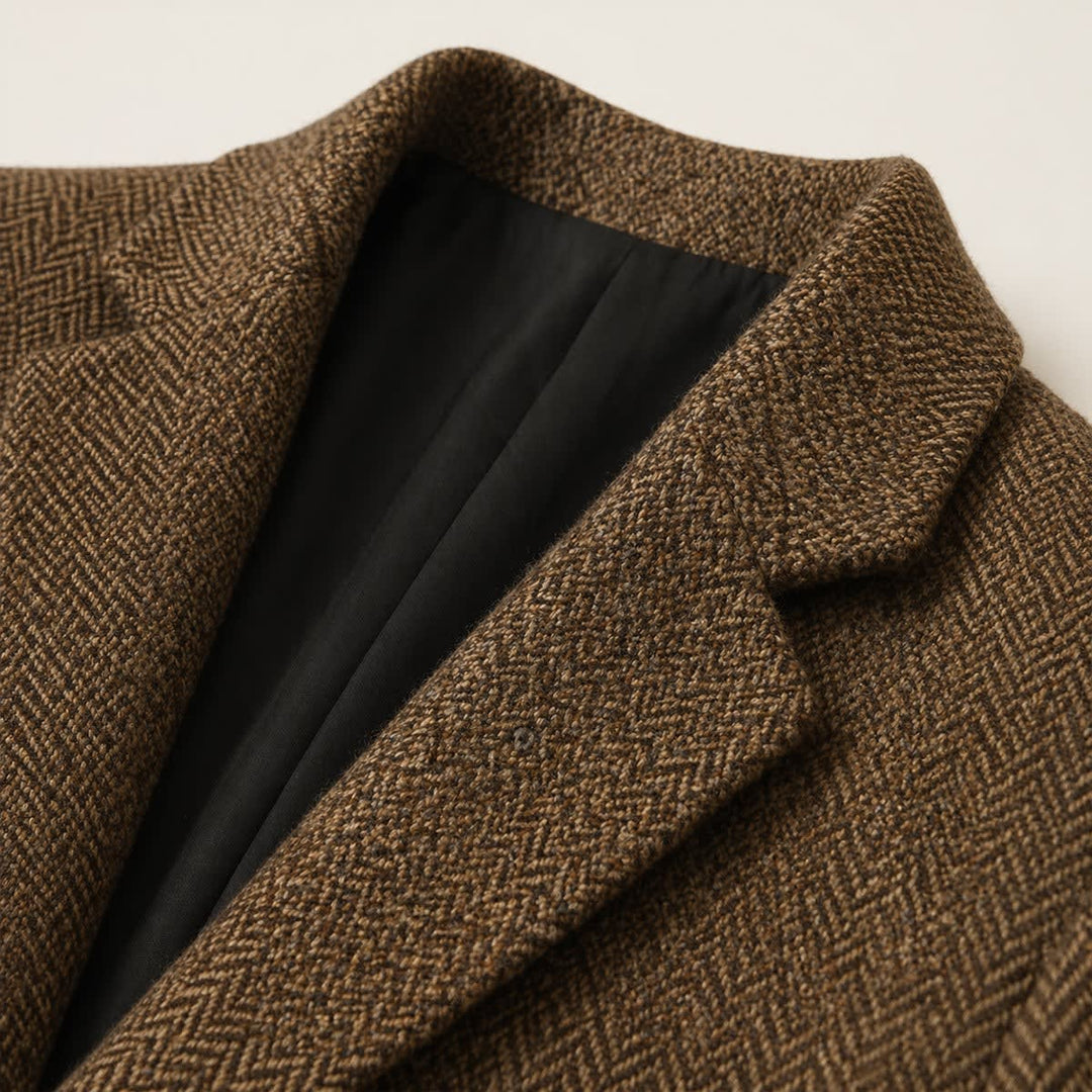 Harold | Refined Herringbone Wool Blazer Tailored